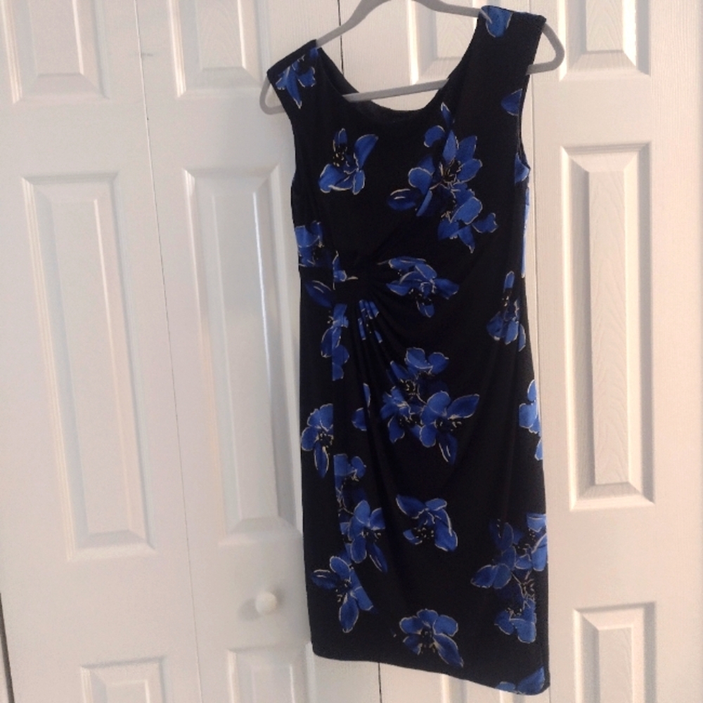 CONNECTED APPAREL Floral Sleeveless Sheath Dress Sz 8P